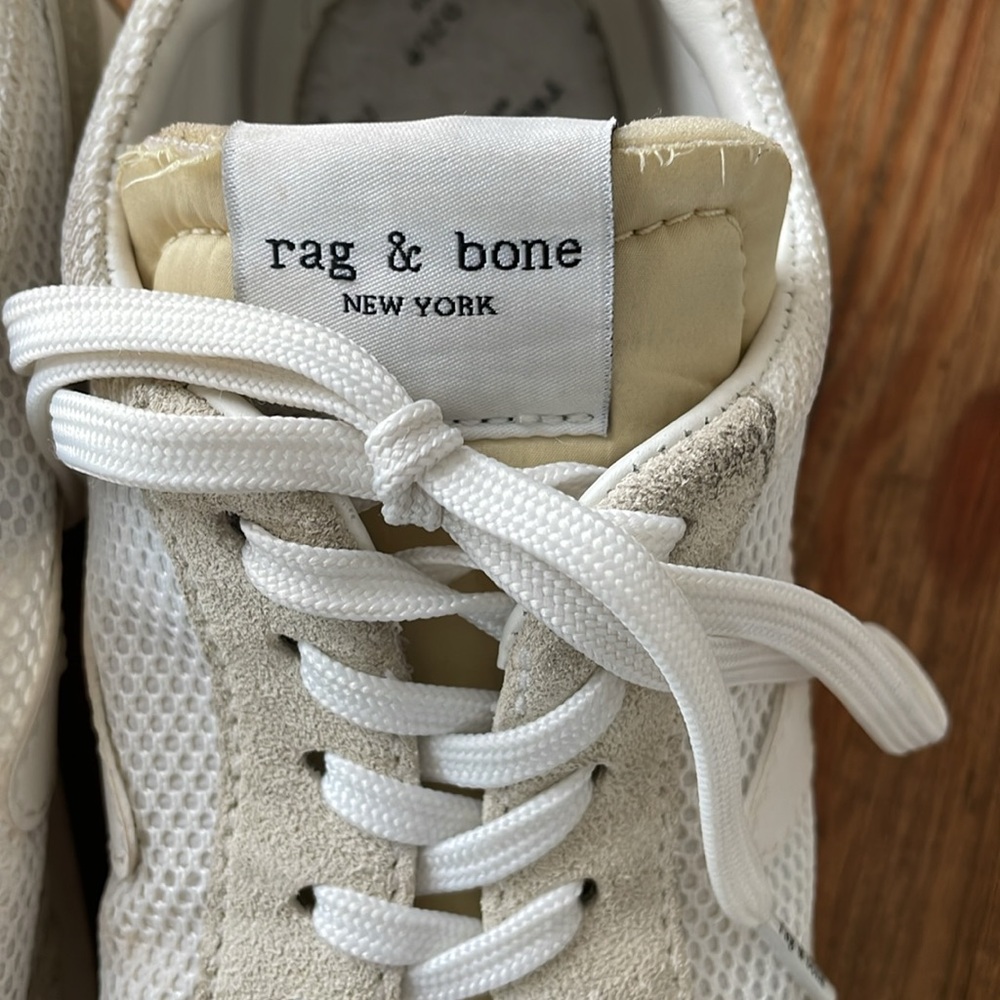 rag & bone Retro Runner Cream and Tan Women's Sneakers